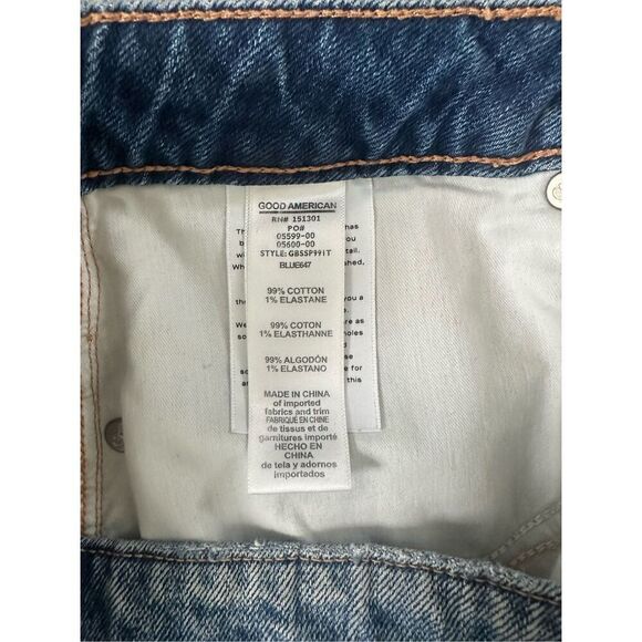 Good American Bombshell Shadow Pocket Denim Shorts 6 / 28 - Picture 7 of 9